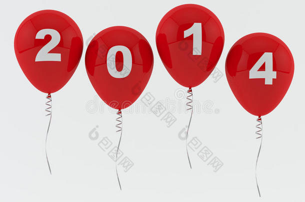 红色气球2014-新年