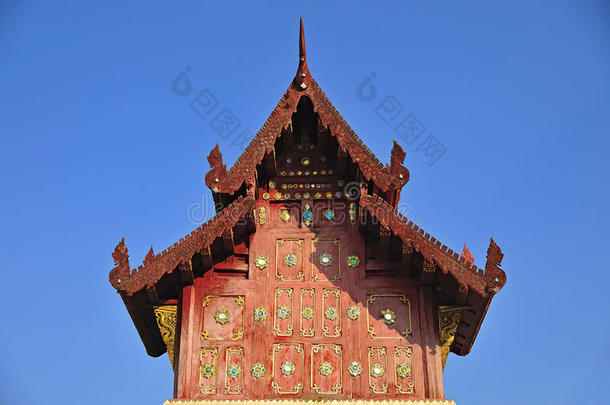 泰国清迈省的泰国兰纳寺。