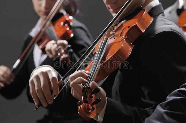 古典音乐。小提琴演奏家