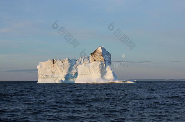 南极洲北极的寒冷的冰川格陵兰岛
