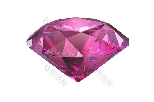 粉红紫钻石切割隔离