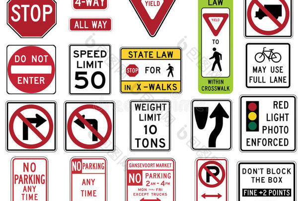 美国交通标志法规系列