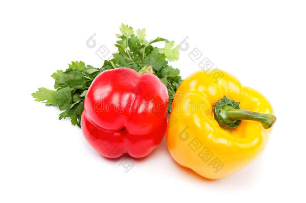 健康食品。新鲜蔬菜。辣椒。