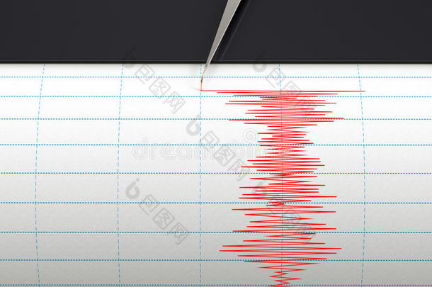 地震仪记录