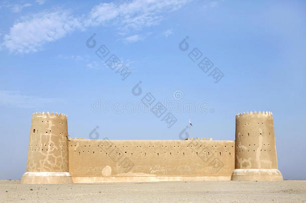 卡塔尔祖巴拉堡西南墙