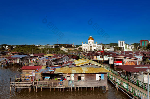 文莱首都著名的水乡