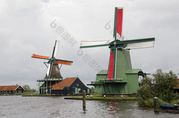 阿姆斯特丹附近的风车