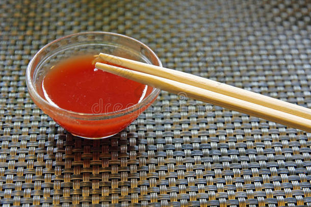 筷子热汁玻璃碗中餐厅