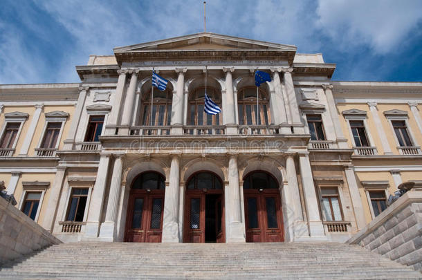 希腊西罗斯岛埃尔穆波利斯市政厅