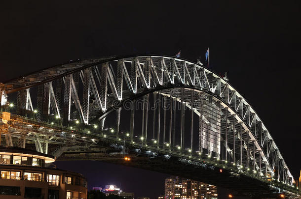 晚上的悉尼<strong>海港大桥</strong>
