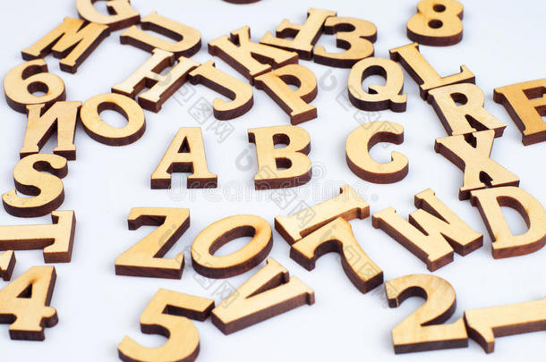 木制abc字母