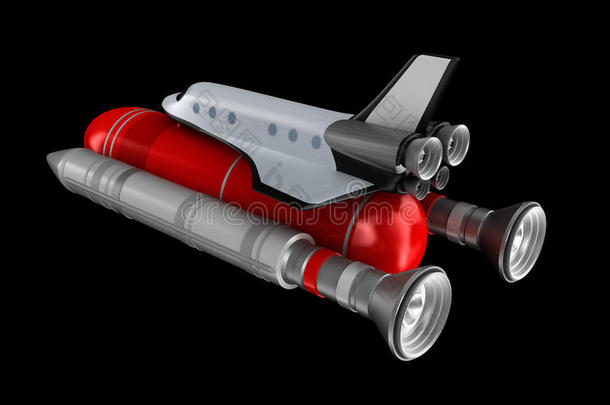 航天飞机模型与载体。我自己的设计。