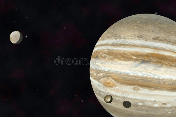 木星、木卫一和木卫二