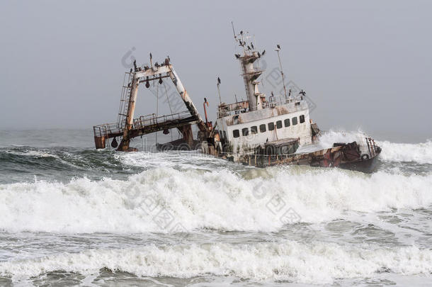 纳米比亚骷髅海岸的沉船事故