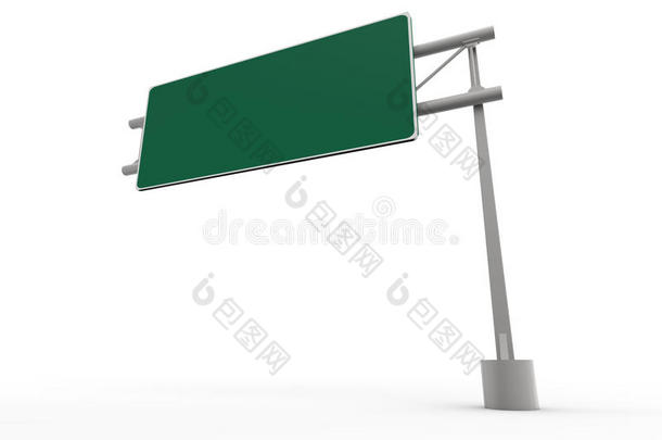 绿色空白高速公路标志