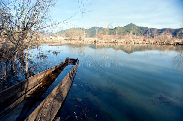 中国云南早晨泸沽湖