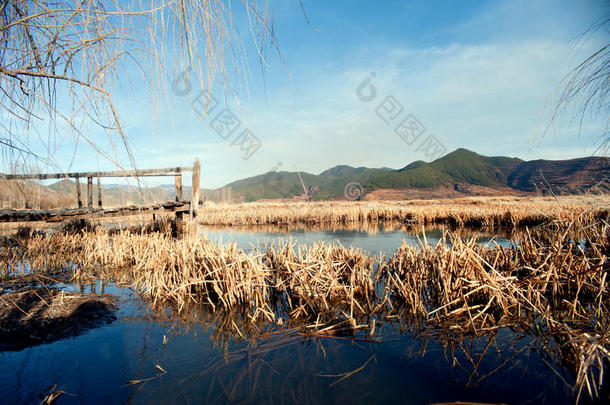 中国，泸沽湖风光