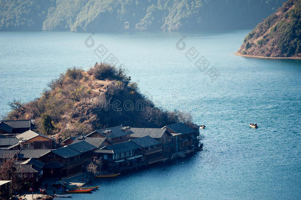 中国云南泸沽湖风光