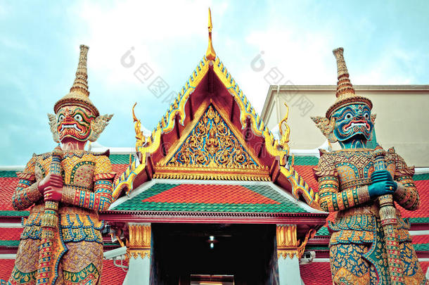 守护守护者-皇宫，曼谷，泰国。