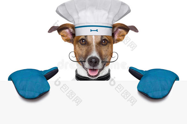 狗狗厨师横幅