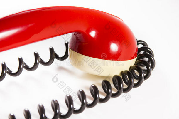 有线红色电话扬声器