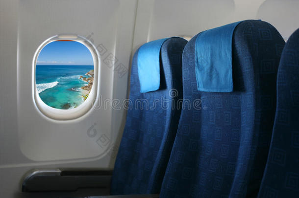 飞机座椅和窗户