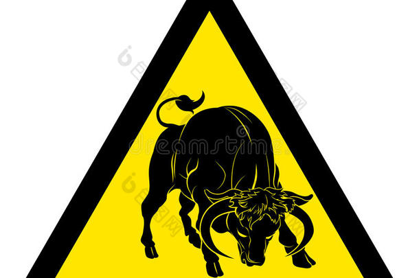 警告警告公牛标志