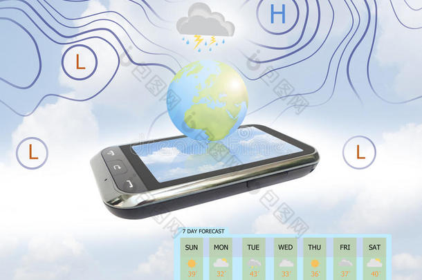 手机<strong>天气预报</strong>。