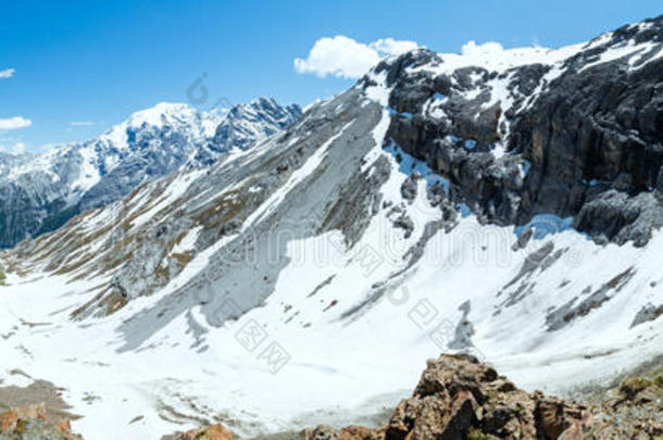 夏季斯泰尔维奥山口全景（意大利）