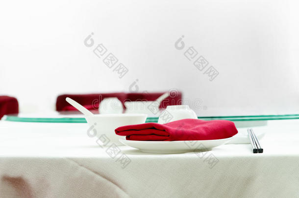 中餐厅餐桌布置