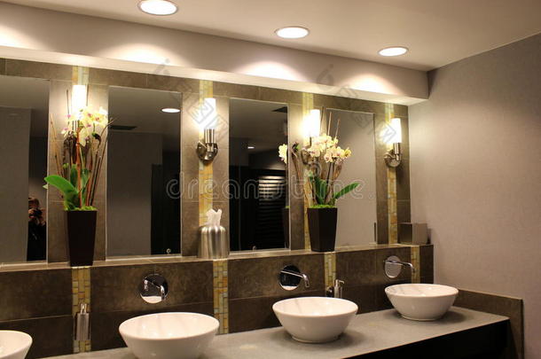 高档酒店现代浴室