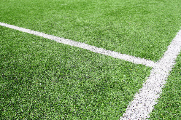 足球和足球场线草体育场