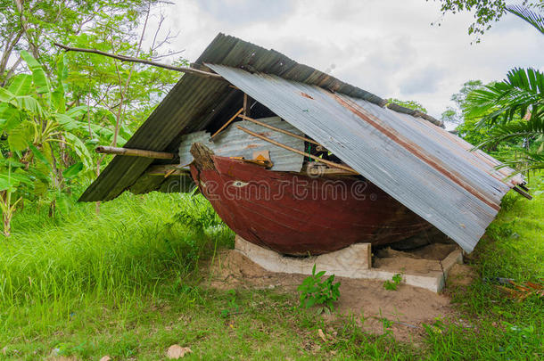 曼谷乡村地区的古代沉船