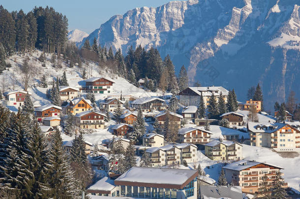 阿尔卑斯山的冬天