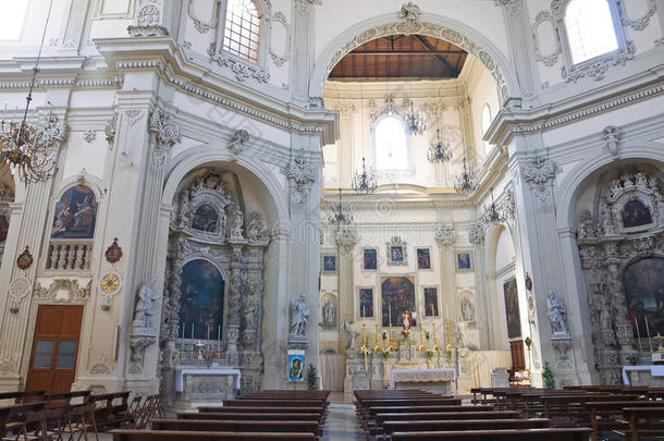 圣乔瓦尼巴蒂斯塔大教堂。莱切。普利亚。意大利。