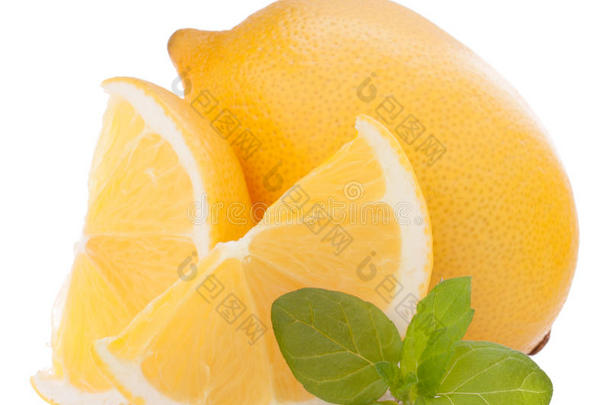 柠檬或柠檬柑橘类水果