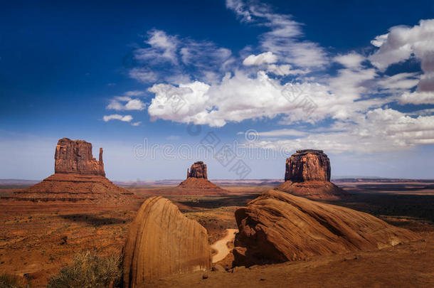 纪念碑谷和美国西部的经典景观。