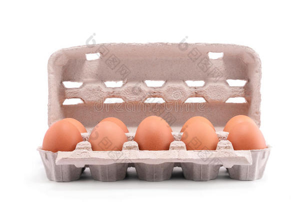 纸箱包装十个新鲜鸡蛋