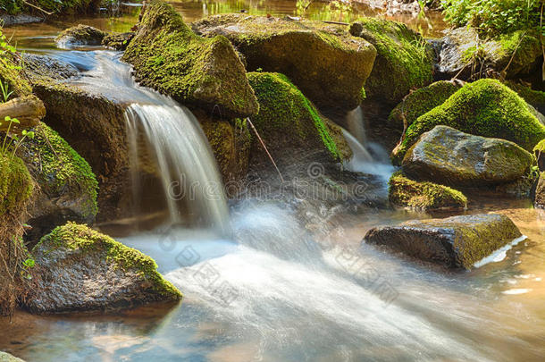 <strong>森林中</strong>的<strong>河流</strong>-hdr