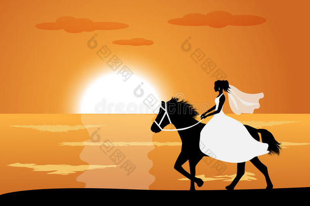 新娘骑马