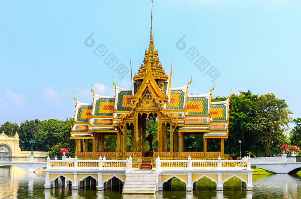 金亭，邦帕宫在阿尤塔亚，泰国。