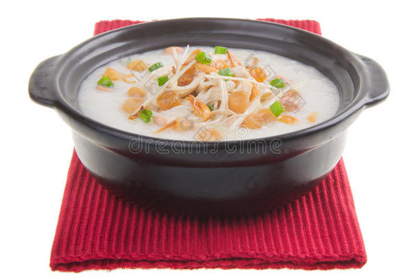 中国传统扇贝粥