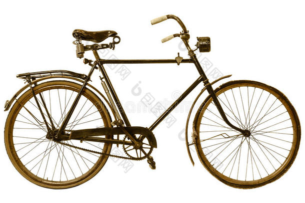 十九世纪自行车的复古形象
