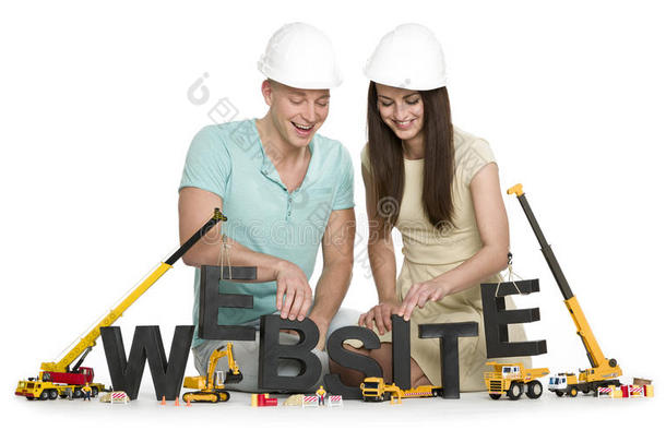 网站建设中：快乐男女建设网站词。