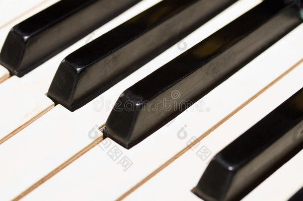 <strong>钢琴</strong>键盘特写