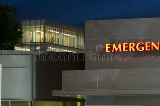 紧急入口当地医院紧急医疗大楼