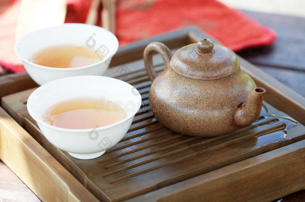 中国传统茶道配件（茶壶和茶杯）