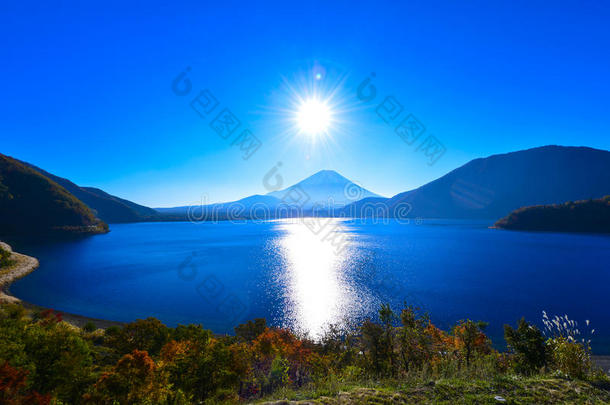 太阳已经过了富士山
