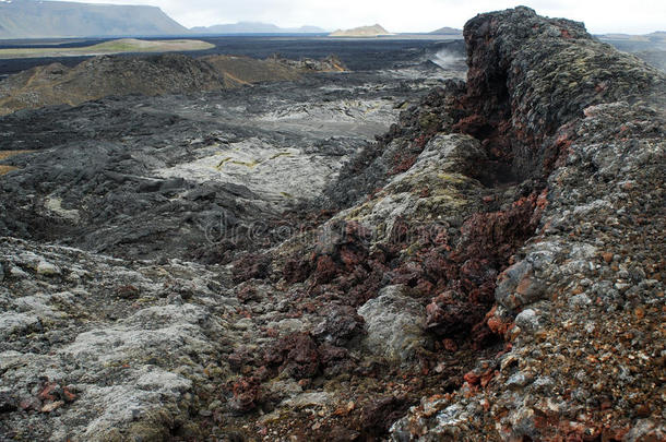 冰岛北部克拉夫拉火山区