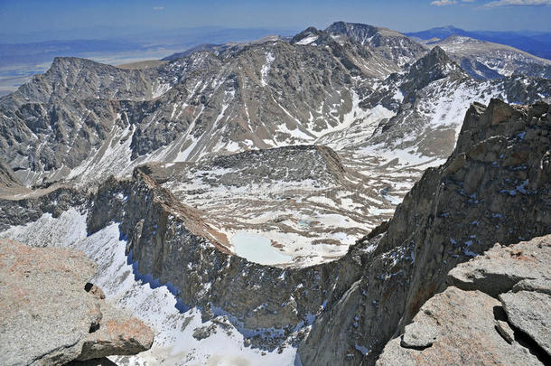 山顶景观，来自加利福尼亚州惠特尼山